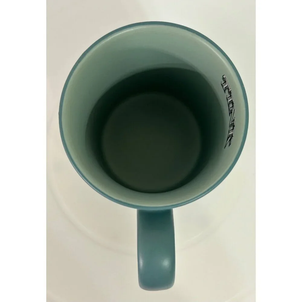 Disneyland Tinker Bell Coffee Cup Mug Teal Fairy Pixie Fantasy Magic Peter Pan - Picture 5 of 8